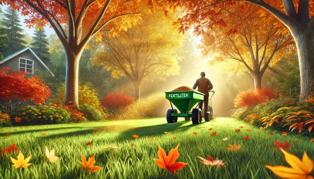 Rasen düngen im Herbst